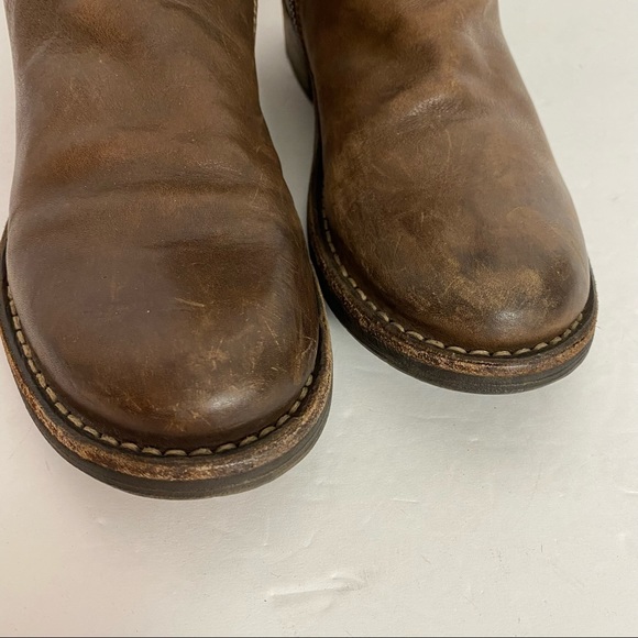 Fiorentini + Baker Emma Lace Up Back High Boots Medium Brown Leather Size 8 38 - Picture 10 of 16